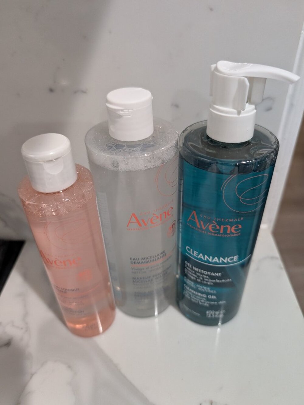 Avene cleansing bundle cleansing gel soothing lotion toner makeup micellar water